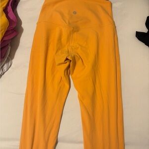 lululemon athletica Vibrant Orange Leggings